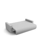 Canapé convertible avec coffre de rangement Belfast 3 places gris clair - 238x105x84 cm