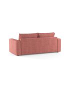 Canapé convertible Grena 3 places rouge - 205x100x90 cm