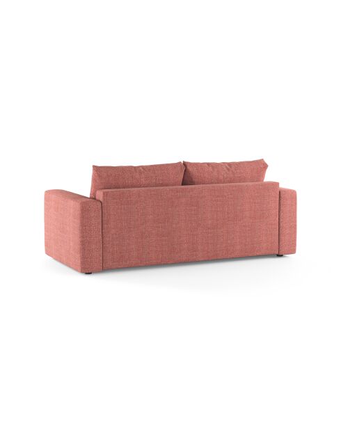 Canapé convertible Grena 3 places rouge - 205x100x90 cm