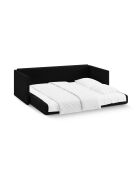 Shannon 3-zits zwarte slaapbank - 209x94x87 cm