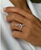 Gerhodineerde ring van 925 zilver