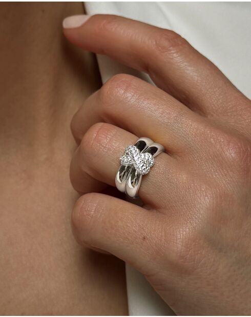Verzilverde ring van 925 zilver