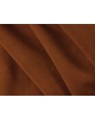 Canapé convertible velours Grena 3 places terracotta - 205x100x90 cm