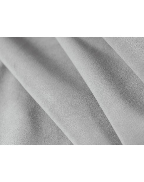Canapé velours convertible avec coffre de rangement Tonale 3 places gris - 262x105x88 cm