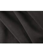 Canapé convertible velours Shannon 3 places gris foncé - 209x94x87 cm