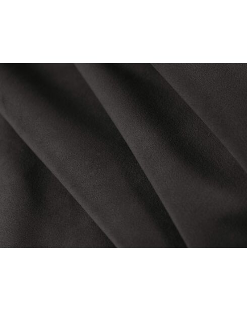 Canapé convertible velours Shannon 3 places gris foncé - 209x94x87 cm