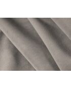 Canapé d'angle en velours convertible avec rangement Tonale 4 places gris foncé - 262x149x88 cm