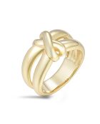18-karaats geelvergulde ring van 925 zilver