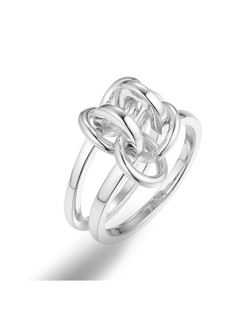 Verzilverde ring van 925 zilver