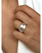 Verzilverde ring van 925 zilver