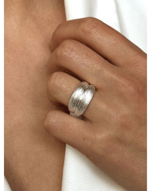 Verzilverde ring van 925 zilver