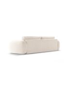 Canapé convertible avec coffre de rangement Tonale 3 places beige clair - 262x105x88 cm