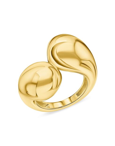 18-karaats geelvergulde ring van 925 zilver