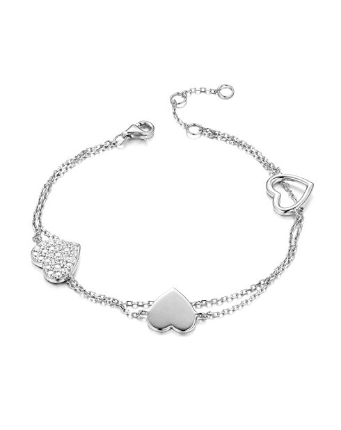 Bracciale in argento 925 rodiato