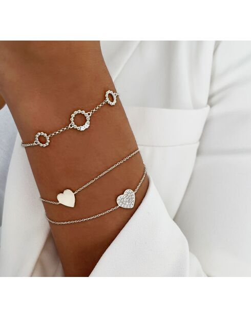 Bracciale in argento 925 rodiato