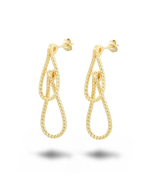 Boucles d'oreilles en argent 925 jaune