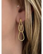 Boucles d'oreilles en argent 925 jaune