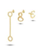 Lot de boucles d'oreilles en argent 925 jaune