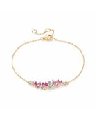18k geelvergulde 925 zilveren armband