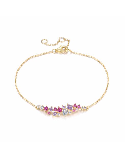 18k geelvergulde 925 zilveren armband