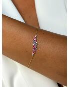 18k geelvergulde 925 zilveren armband