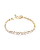 18k geelvergulde 925 zilveren armband