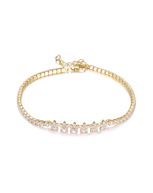 18k geelvergulde 925 zilveren armband
