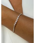 18k geelvergulde 925 zilveren armband