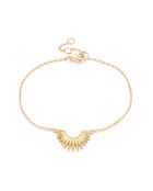 18k geelvergulde 925 zilveren armband