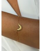 18k geelvergulde 925 zilveren armband
