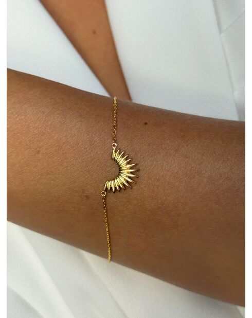 18k geelvergulde 925 zilveren armband