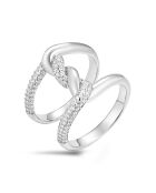 Verzilverde ring van 925 zilver