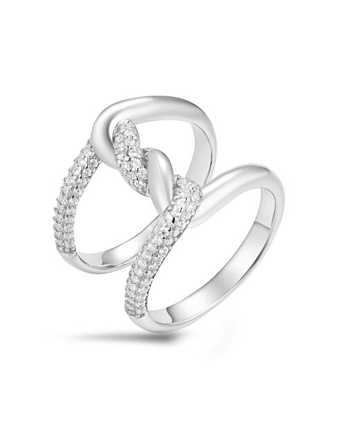 Verzilverde ring van 925 zilver