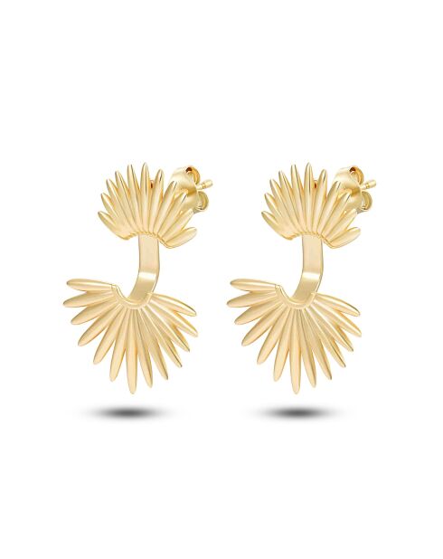 Boucles d'oreilles en argent 925 plaqué or jaune 18 carats