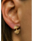 Boucles d'oreilles en argent 925 plaqué or jaune 18 carats