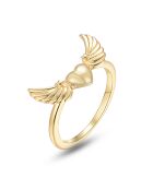 18-karaats geelvergulde ring van 925 zilver