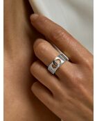 Verzilverde ring van 925 zilver