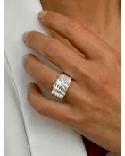 Verzilverde ring van 925 zilver