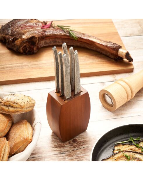 Ceppo di coltelli da bistecca Jet styl da 6 pezzi
