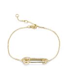 Geelvergulde armband van 925 zilver