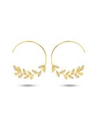 Boucles d'oreilles en argent 925 plaqué or jaune 18 carats