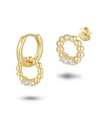 Lot de boucles d'oreilles en argent 925 jaune