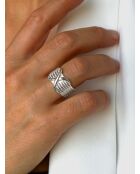 Verzilverde ring van 925 zilver