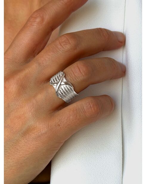 Verzilverde ring van 925 zilver