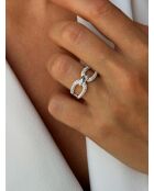 Verzilverde ring van 925 zilver