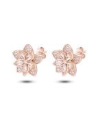 18-karaats rosévergulde oorbellen van 925 zilver