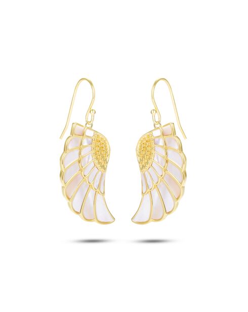 Boucles d'oreilles en argent 925 plaqué or jaune 18 carats