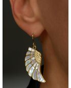 Boucles d'oreilles en argent 925 plaqué or jaune 18 carats