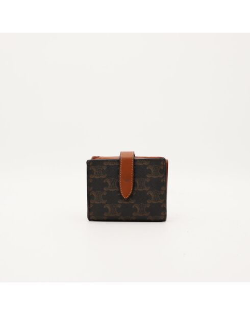 Kleine braune Macadam Triomphe Geldbörse - Guter Zustand - 8,5x10,5 cm