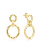 Boucles d'oreilles en argent 925 plaqué or jaune 18 carats